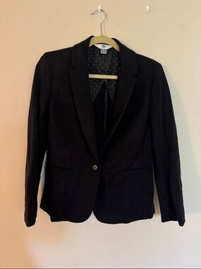 Old Navy Black Women's Single-Button Blazer size S